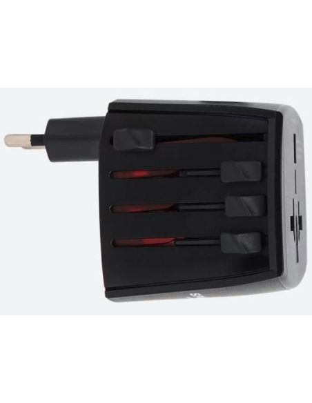 ADAPTATEUR SECTEUR UNIVERSEL de VOYAGE TOUT EN UN ADAPTATEUR SECTEUR UNIVERSEL de VOYAGE TOUT EN UN