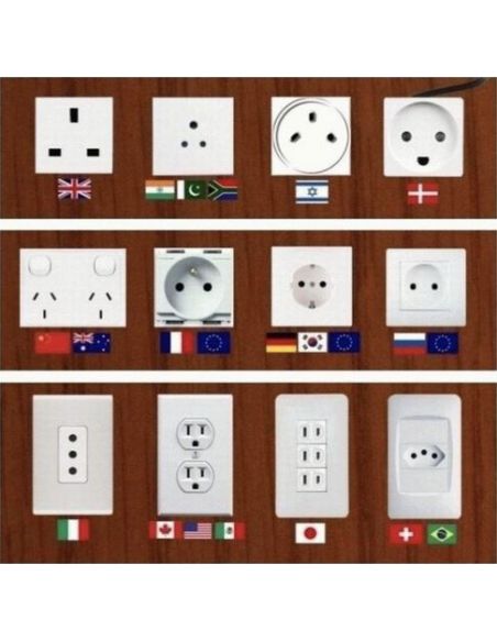ADAPTATEUR SECTEUR UNIVERSEL de VOYAGE TOUT EN UN ADAPTATEUR SECTEUR UNIVERSEL de VOYAGE TOUT EN UN