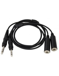 Cable Rallonge double Jack standard Aviation générale - 2m 2