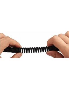 Extension Spiral Cable for Helicopter plugs M / F - 2m 2