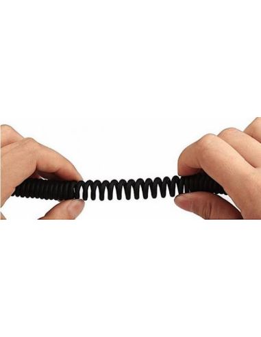 Extension Spiral Cable for Helicopter plugs M / F - 2m