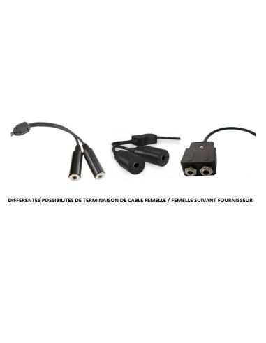 Extension cable for standard general aviation plugs - 7m