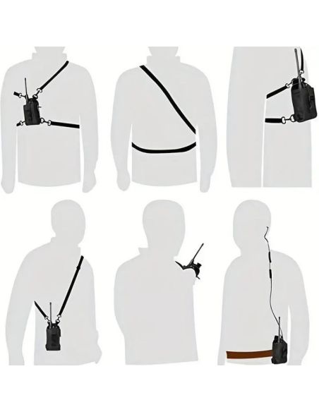 Universal Holster protection case shoulder strap for portable radio 1 Pocket