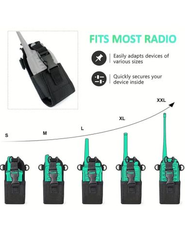 Housse Holster Protection Universel pour Radio Portative 1 Poche