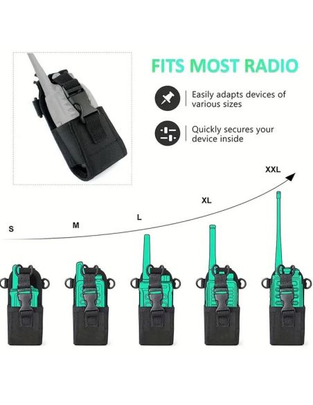Housse Holster Protection Universel pour Radio Portative 1 Poche