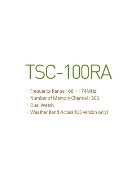 TSC 100-RA Scanner Recepteur Multi Bandes dont Avion 8,33Mhz(108 - 136 MHz step 8,33) TSC 100-RA Scanner Recepteur Multi Bandes dont Avion 8,33Mhz(108 - 136 MHz step 8,33)