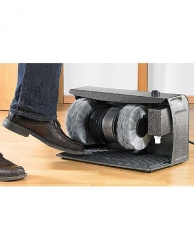 CIREUSE À CHAUSSUR électrique à 3 brosses rotatives et Distributeur de Cirage