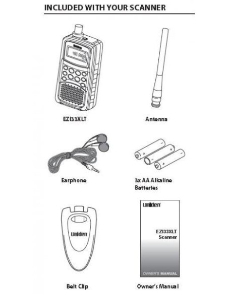 UNIDEN UBC EZI33XLT+ Scanner Airband 183 channel NiMH Battery UNIDEN UBC EZI33XLT+ Scanner Airband 183 channel NiMH Battery