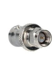 Adaptateur BNC mâle (baïonnette)/SMA femelle.
