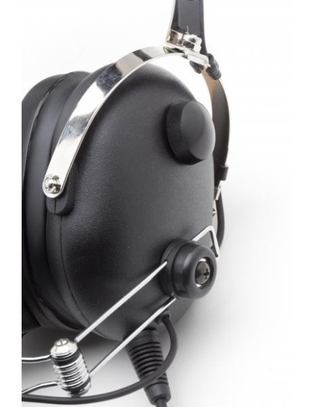 CASQUE PILOTE "Classic Confort" Perche "metal" DOUBLE GEL