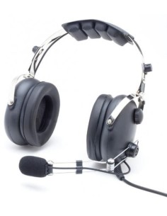 AVIATION HEADSET "Classic"® Aerodiscount Metal Mike boom Aerodiscount