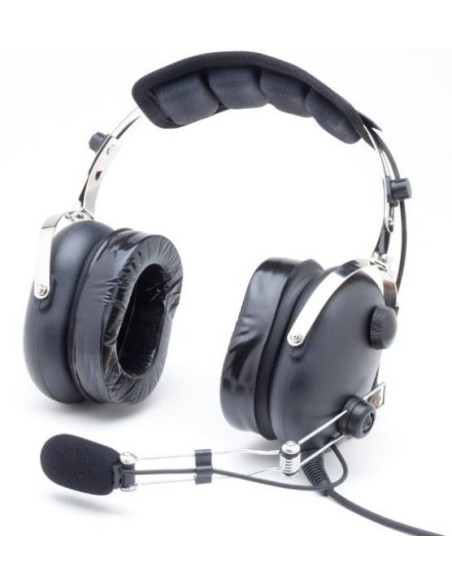 CASQUE PILOTE "Classic Confort" Perche "metal" DOUBLE GEL