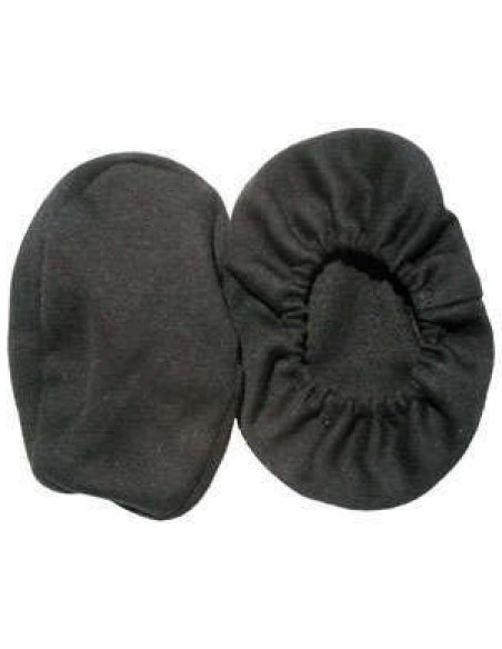 Pair of washable cotton bonnets for airplane earseal headset