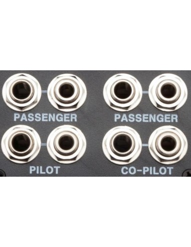 AVIATION INTERCOM 4 ways Pilot Copilot and 2 passengers