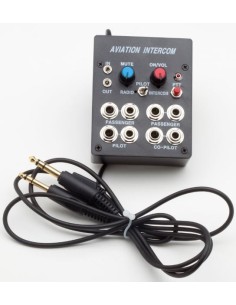 AVIATION INTERCOM 4 ways Pilot Copilot and 2 passengers