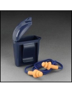 PROTECTIONS AUDITIVES : Ear-Plugs ULTRAFIT (bouchons d'oreille) avec cordon et boite de rangement 2