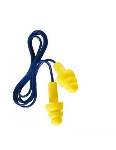PROTECTIONS AUDITIVES : Ear-Plugs ULTRAFIT (bouchons d'oreille) avec cordon et boite de rangement