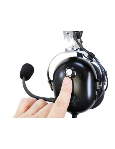 AVIATION HEADSET "BASIC JACK" Aerodiscount Flex Mike Boom