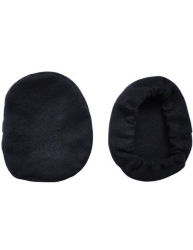Pair of washable cotton bonnets for airplane earseal headset