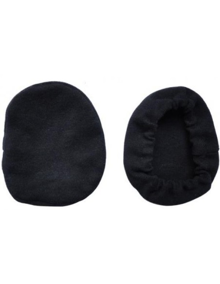 Pair of washable cotton bonnets for airplane earseal headset