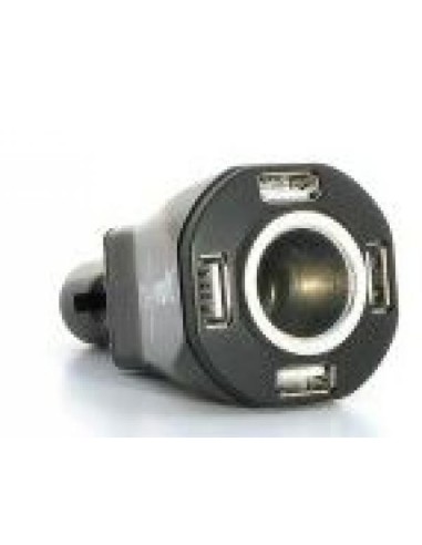 Chargeur 4 ports USB allume-cigare 12V - 2 A