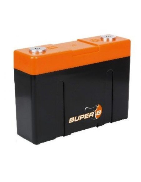 Starter Battery Super B 2600 ANDRENA nominal capacity: 2.6 Ah/34Wh Power: 660W/1980W Starter Battery Super B 2600 ANDRENA nominal capacity: 2.6 Ah/34Wh Power: 660W/1980W